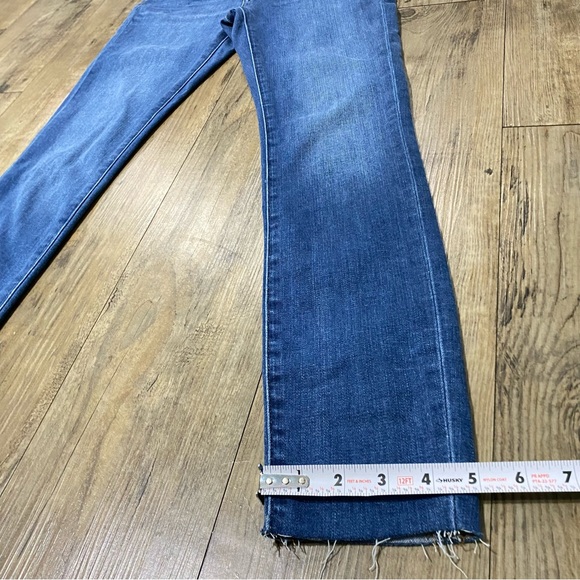 Madewell 9" Mid-Rise Skinny Open Button Fly Roller Jeans Women's Size 25 - Picture 10 of 11